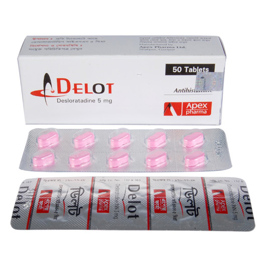 Pack Image: Delot 5 mg Tablet (5 x 10)