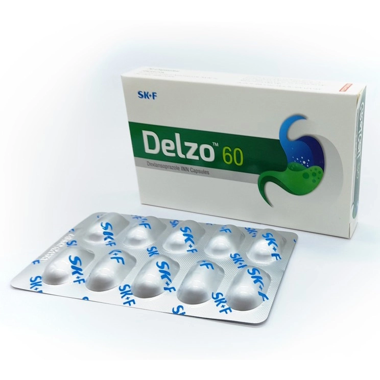 Pack Image: Delzo 60 mg Capsule (2 x 10)
