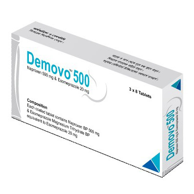 Pack Image: Demovo 500 mg Tablet (3 x 8)