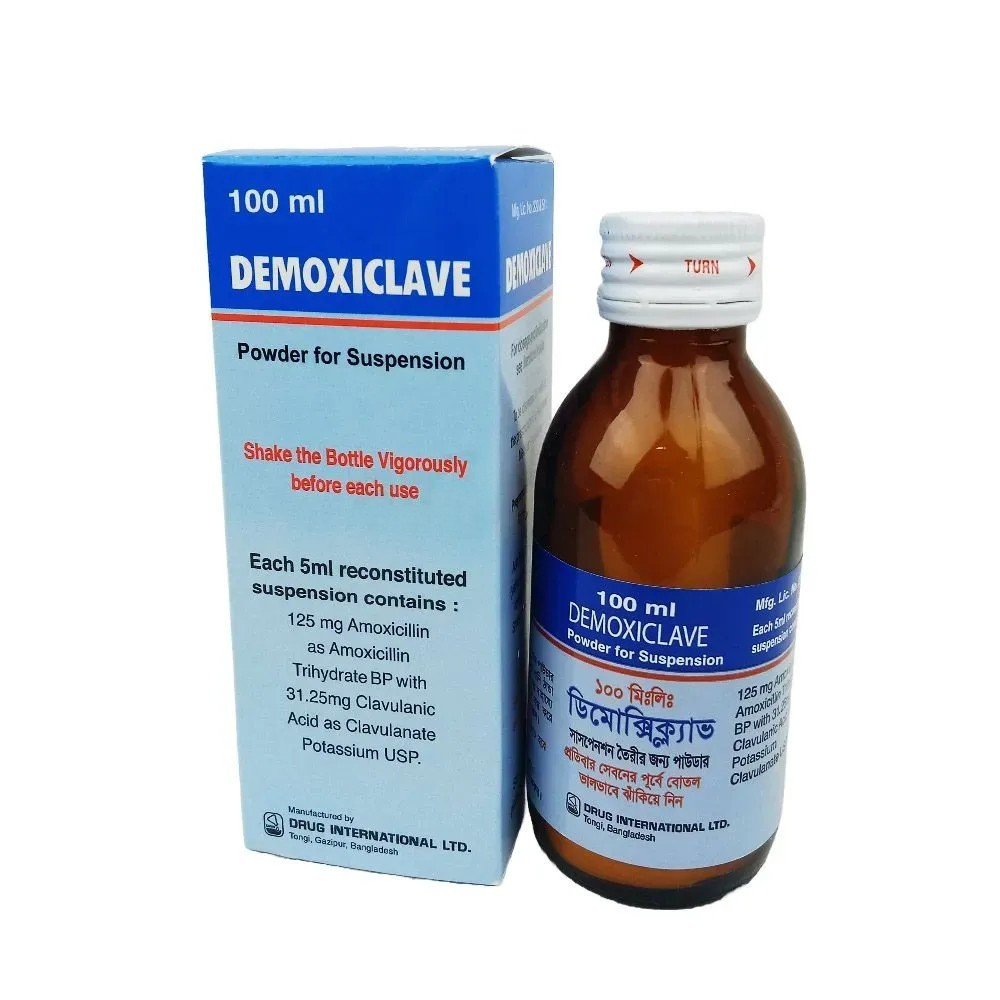 Pack Image: Demoxiclave (125 mg Suspension (100 ml bottle)