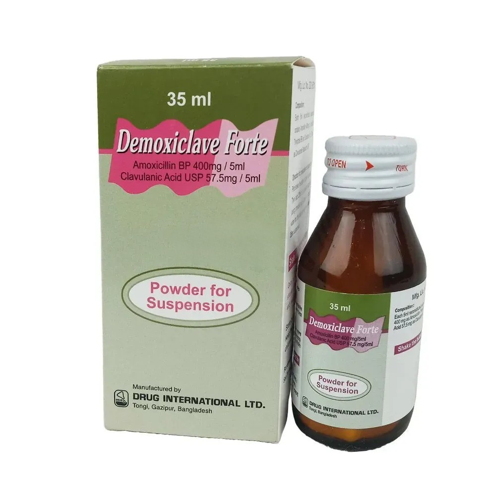 Pack Image: Demoxiclave Forte (400 mg Suspension (35 ml bottle)
