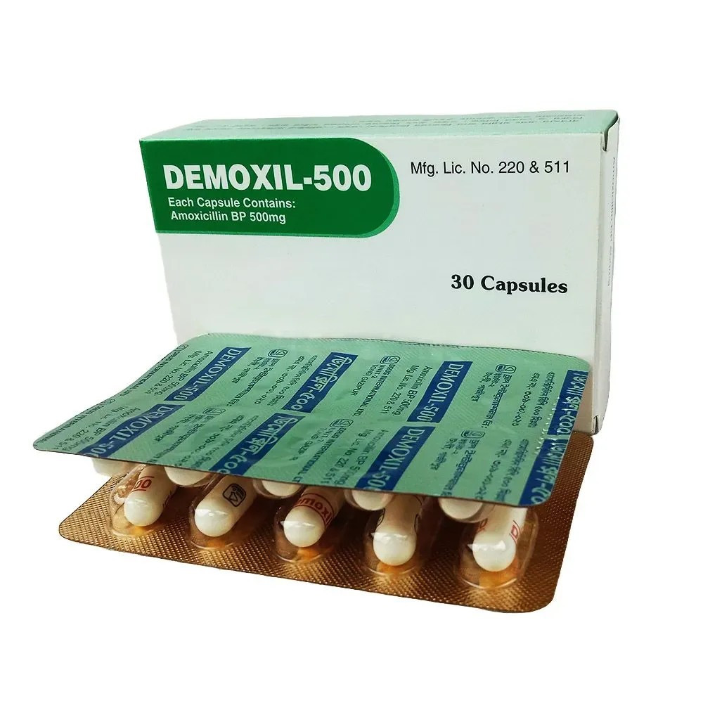 Pack Image: Demoxil 500 mg Capsule (3 x 10)