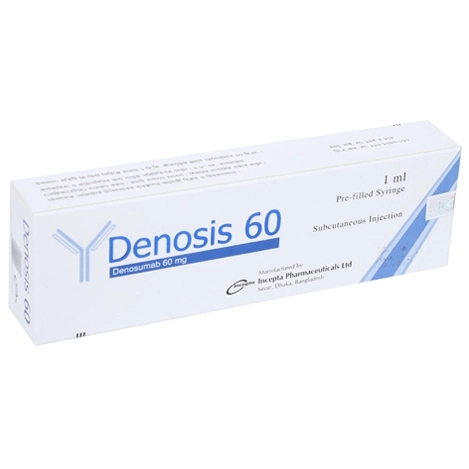 Pack Image: Denosis 60 mg Injection (1 ml pre-filled syringe)
