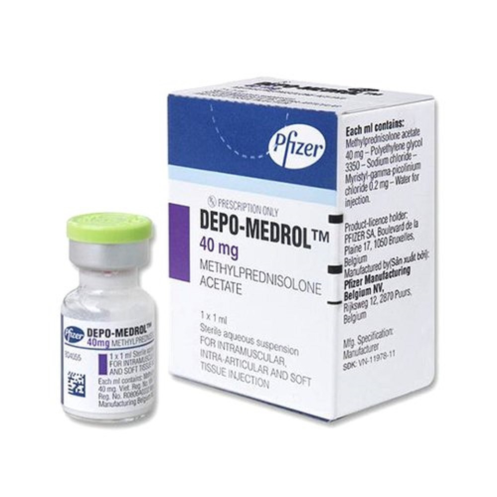 Pack Image: Depo-Medrol 40 mg Injection (40 mg vial)