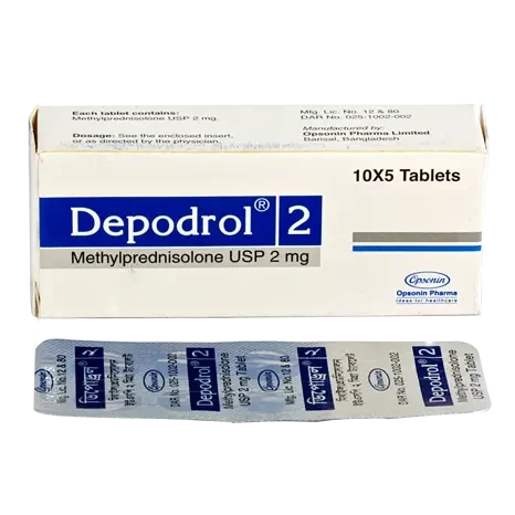 Pack Image: Depodrol 2 mg Tablet (4 x 14)
