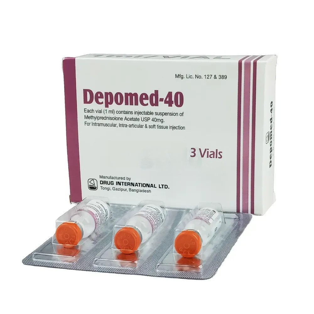 Pack Image: Depomed 40 mg Injection (40 mg vial)