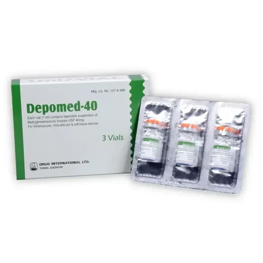 Pack Image: Depomed 40 mg Injection (40 mg vial)