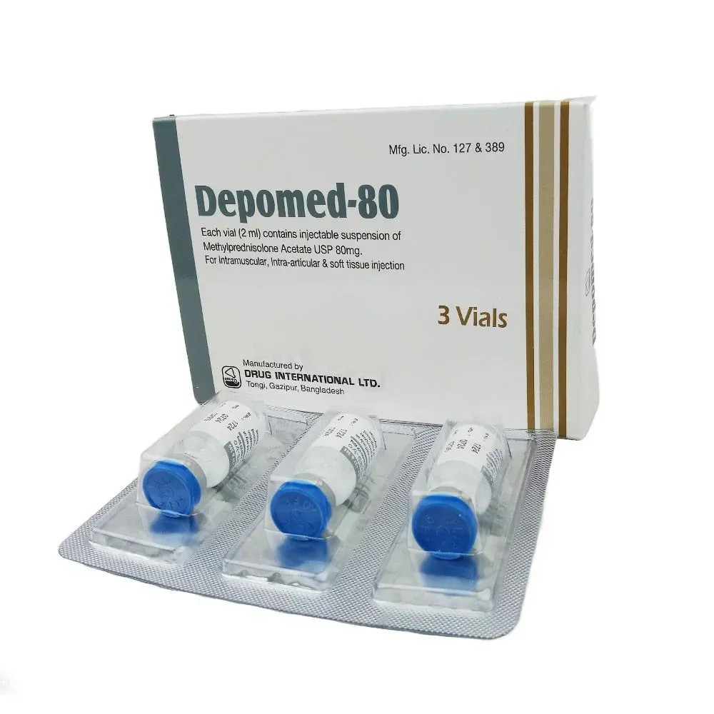 Pack Image: Depomed 80 mg Injection (80 mg vial)