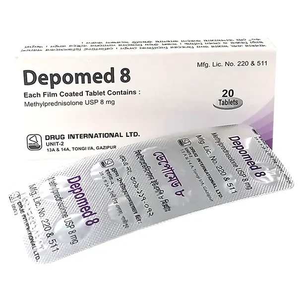 Pack Image: Depomed 8 mg Tablet (2 x 10)
