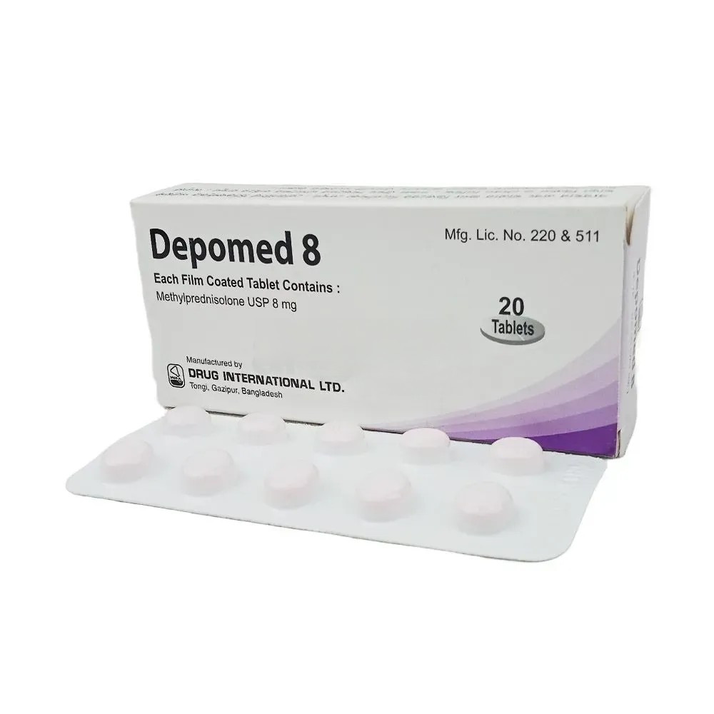 Pack Image: Depomed 8 mg Tablet (2 x 10)