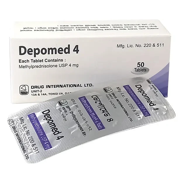 Pack Image: Depomed 4 mg Tablet (5 x 10)