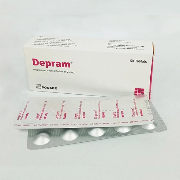 Pack Image: Depram 25 mg Tablet (6 x 10)