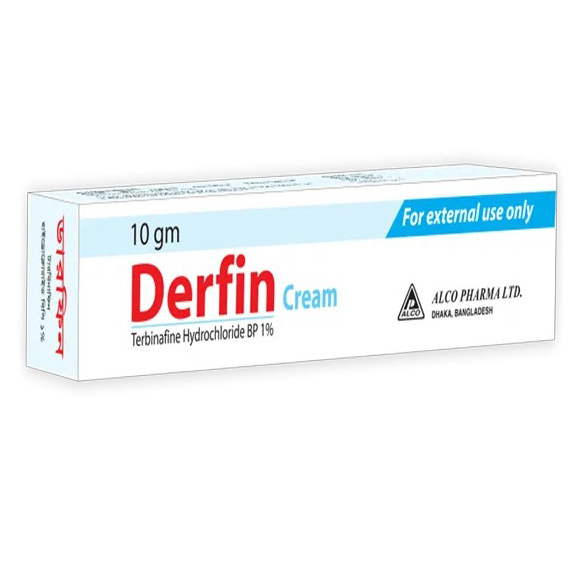 Pack Image: Derfin 1% Cream (10 gm tube)