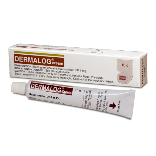 Pack Image: Dermalog 0.1% Cream (10 gm tube)