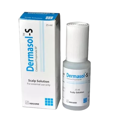 Pack Image: Dermasol-S 0.05% Scalp Solution (25 ml bottle)