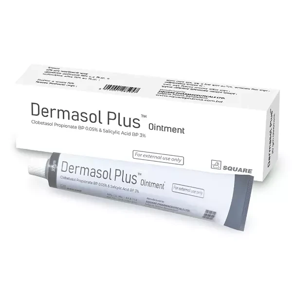 Pack Image: Dermasol Plus 0.05% 3% Ointment (30 gm tube)