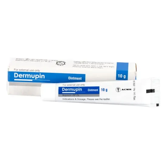 Pack Image: Dermupin 2% w Ointment (15 gm tube)