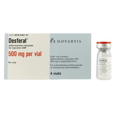 Pack Image: Desferal 500 mg Injection (500 mg vial)