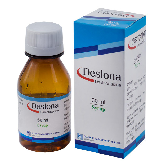 Pack Image: Deslona 2.5 mg Syrup (60 ml bottle)