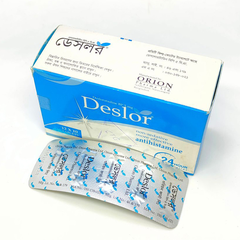 Pack Image: Deslor 5 mg Tablet (12 x 10)