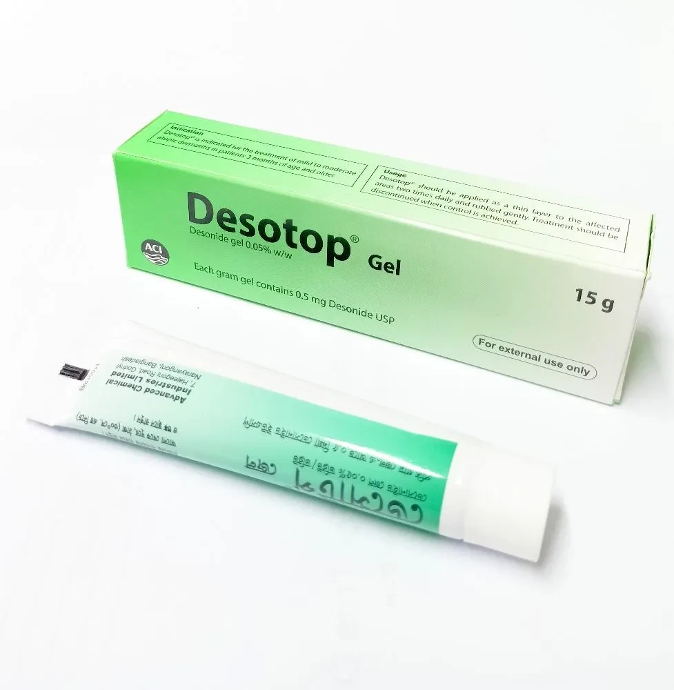 Pack Image: Desotop 0.05% Gel (15 gm tube)