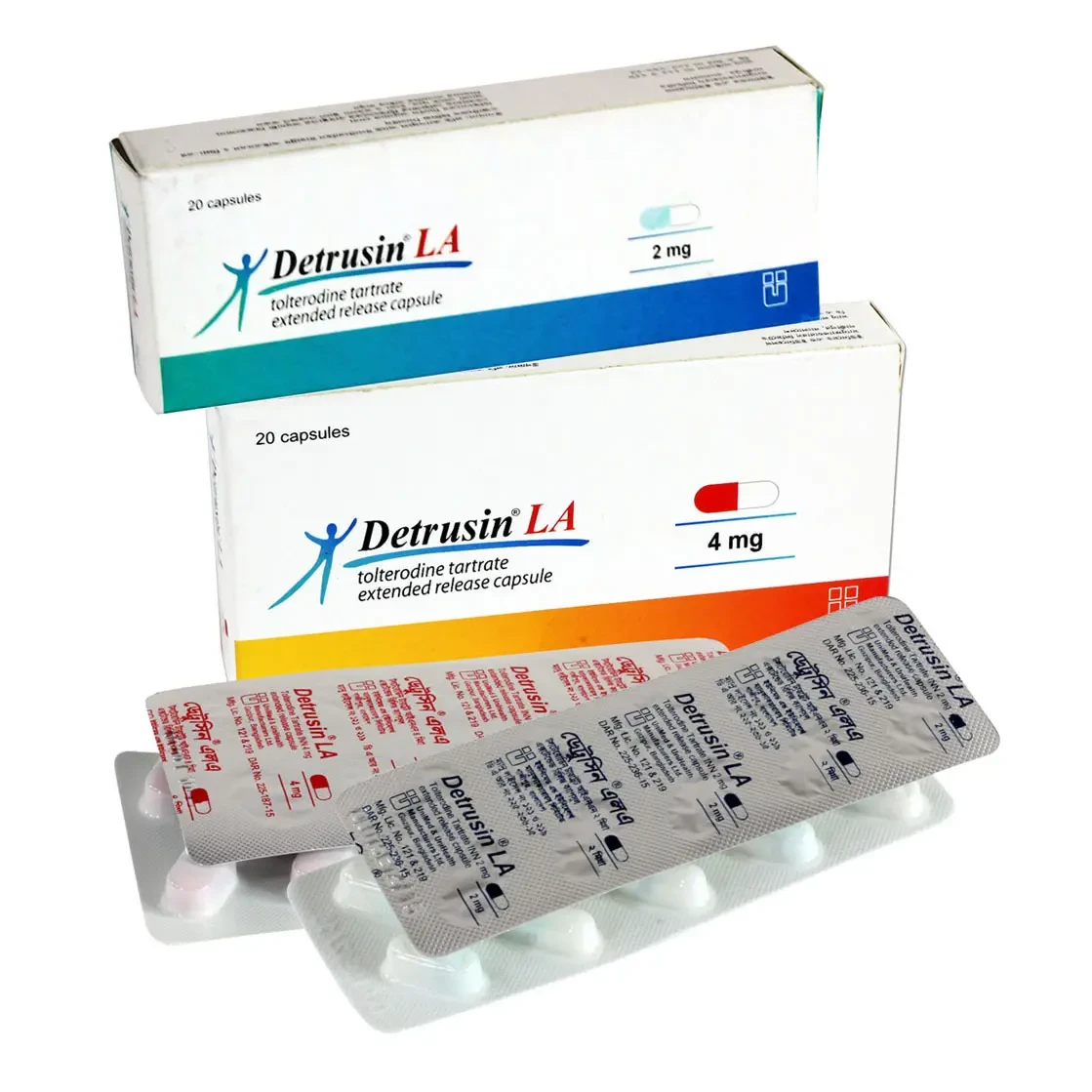 Pack Image: Detrusin LA 4 mg Capsule (4 x 5)