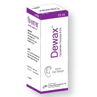 Pack Image: Dewax 65 mg Ear Drop (10 ml drop)