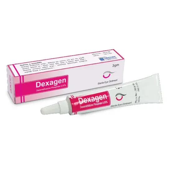 Pack Image: Dexagen 0.05% Eye Ointment (3 gm tube)