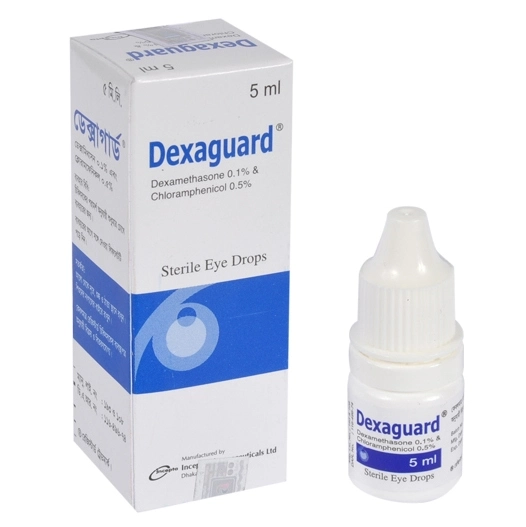 Pack Image: Dexaguard 0.1% 0.5% Eye Drop (5 ml drop)