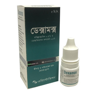Pack Image: Dexamox 0.5% 0.1% Eye Drop (5 ml drop)