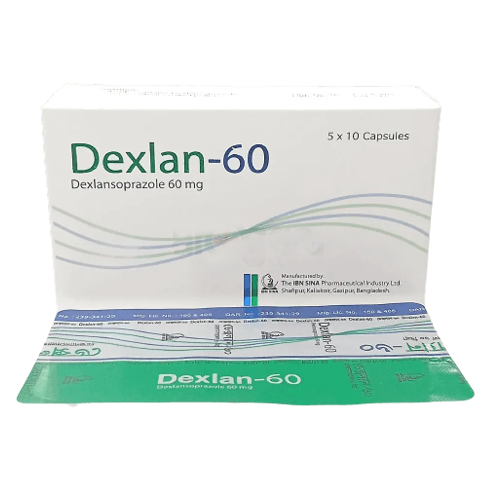 Pack Image: Dexlan 60 mg Capsule (5 x 10)