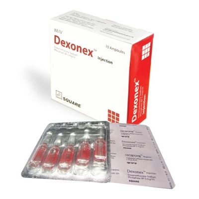 Pack Image: Dexonex 5 mg Injection (1 ml ampoule)