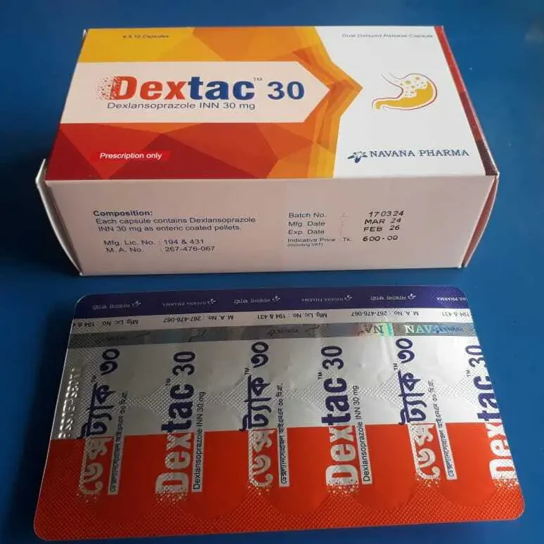 Pack Image: Dextac 30 mg Capsule (6 x 10)