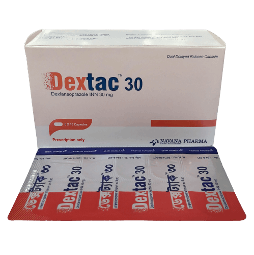 Pack Image: Dextac 30 mg Capsule (6 x 10)