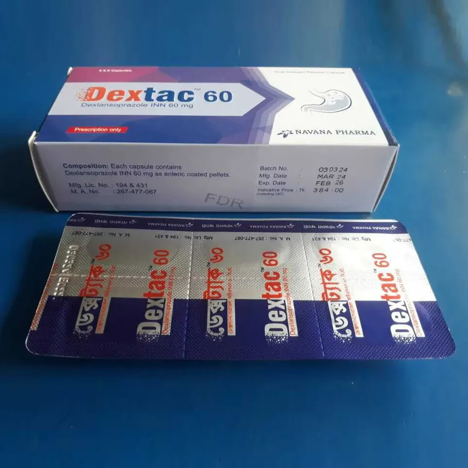 Pack Image: Dextac 60 mg Capsule (4 x 6)