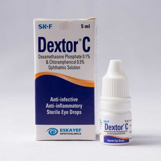 Pack Image: Dextor-C 0.1% 0.5% Eye Drop (5 ml drop)