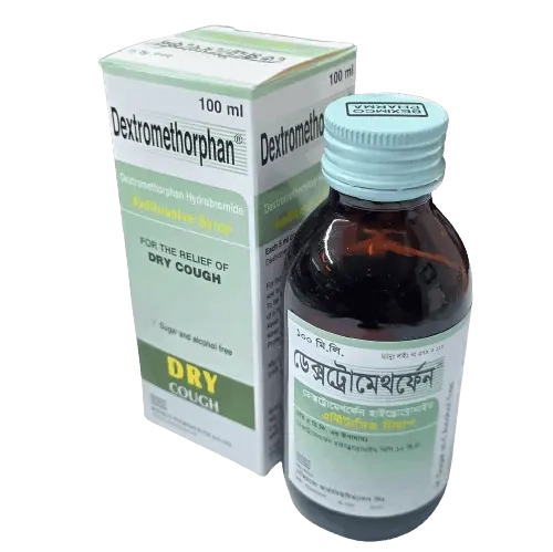 Pack Image: Dextromethorphan 10 mg Syrup (100 ml bottle)