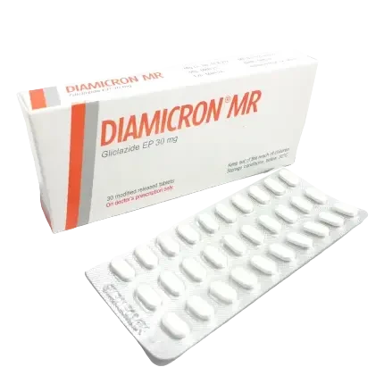 Pack Image: Diamicron MR 30 mg Tablet (1 x 30)