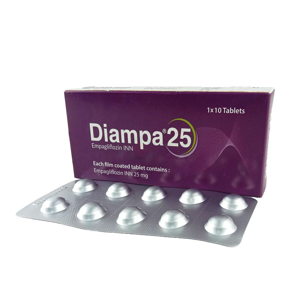Pack Image: Diampa 25 mg Tablet (1 x 10)