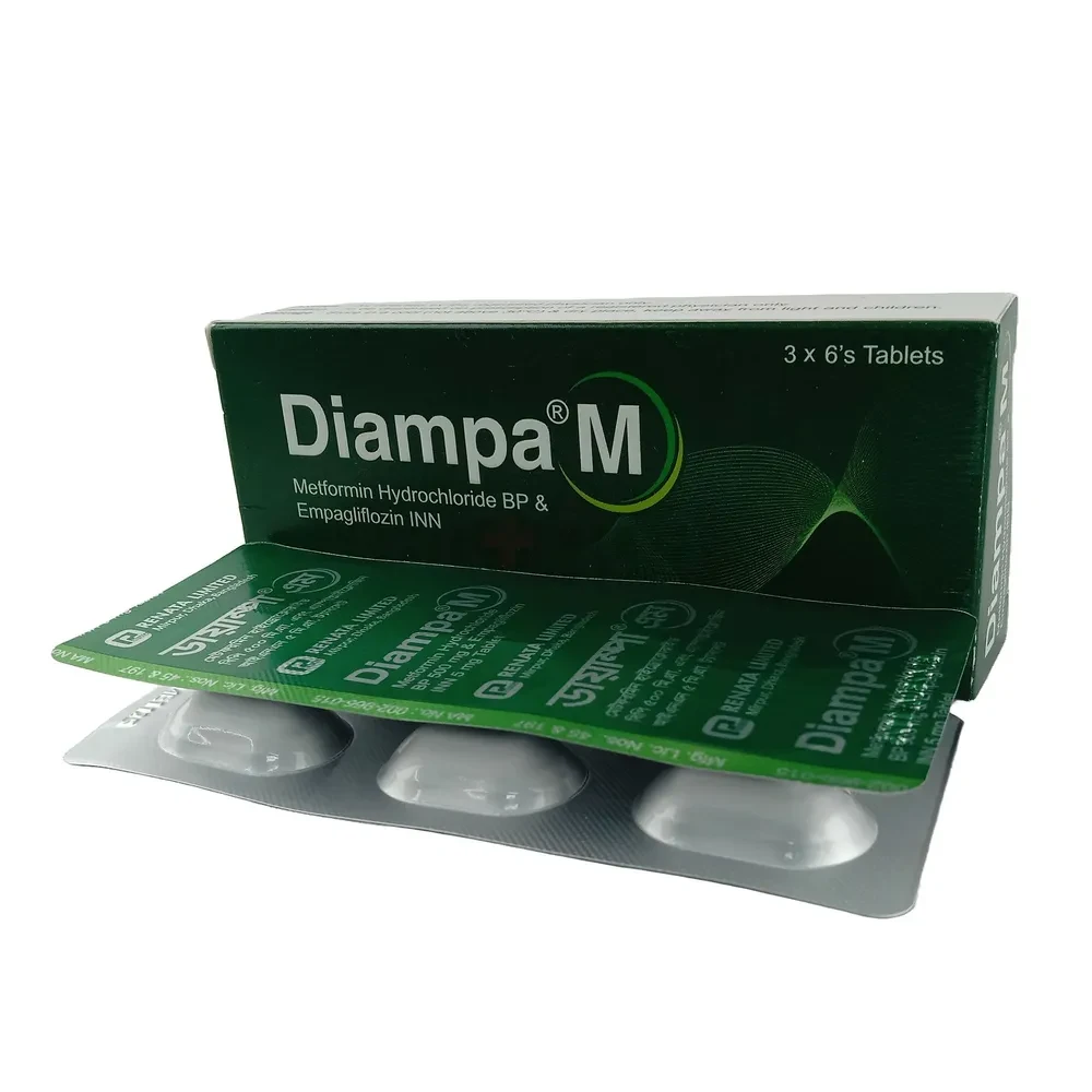 Pack Image: Diampa M 5 mg Tablet (3 x 6)