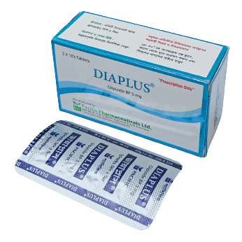Pack Image: Diaplus 5 mg Tablet (5 x 10)