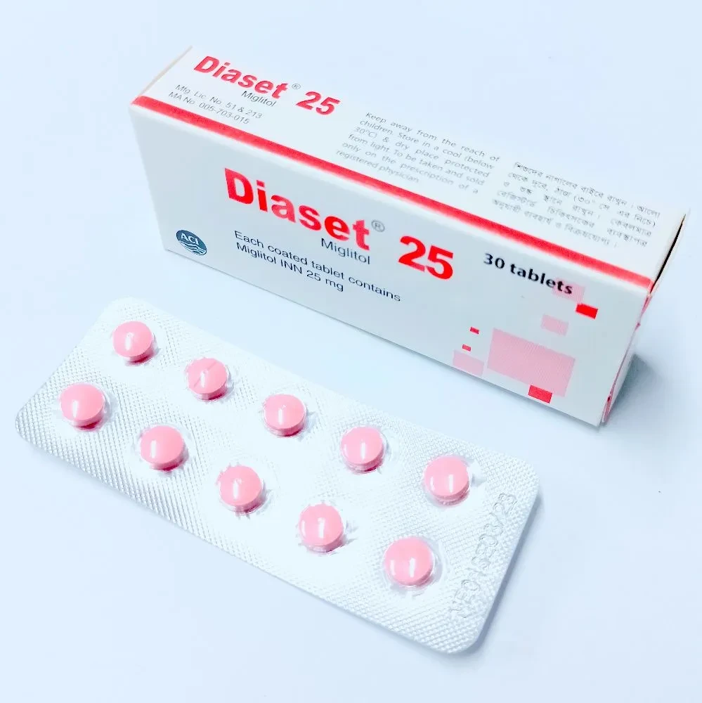 Pack Image: Diaset 25 mg Tablet (3 x 10)