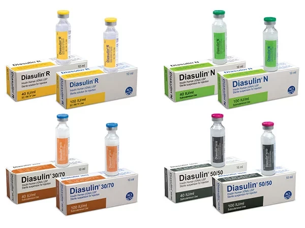 Pack Image: Diasulin 30% 70% Injection (10 ml vial)