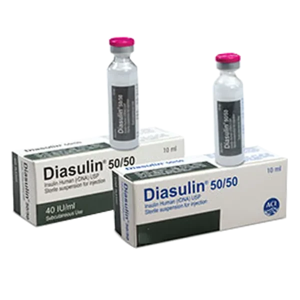 Pack Image: Diasulin 50% 50% Injection (10 ml vial)