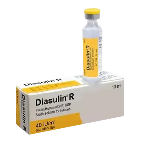 Pack Image: Diasulin R 40 IU Injection (10 ml vial)