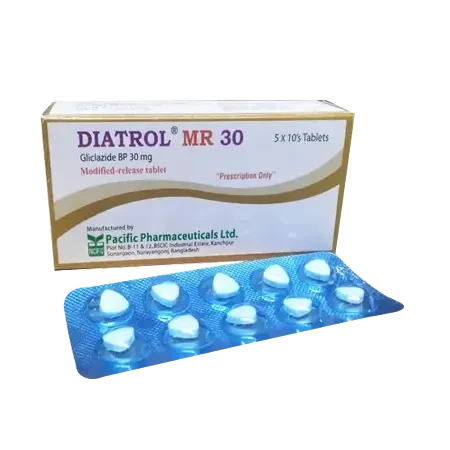 Pack Image: Diatrol MR 30 mg Tablet (5 x 10)
