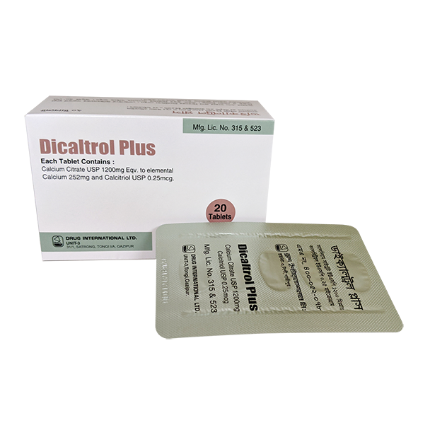 Pack Image: Dicaltrol Plus 1200 mg Tablet (4 x 5)