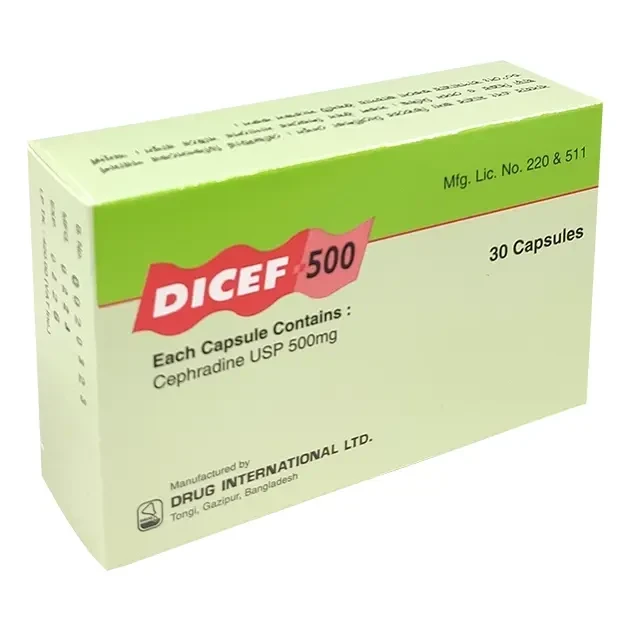 Pack Image: Dicef 500 mg Capsule (3 x 10)