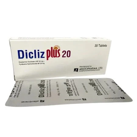 Pack Image: Dicliz Plus 20 mg Tablet (3 x 10)