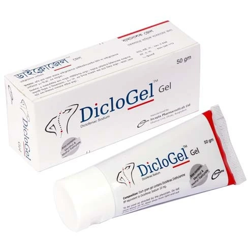 Pack Image: DicloGel 1% w Gel (50 gm tube)